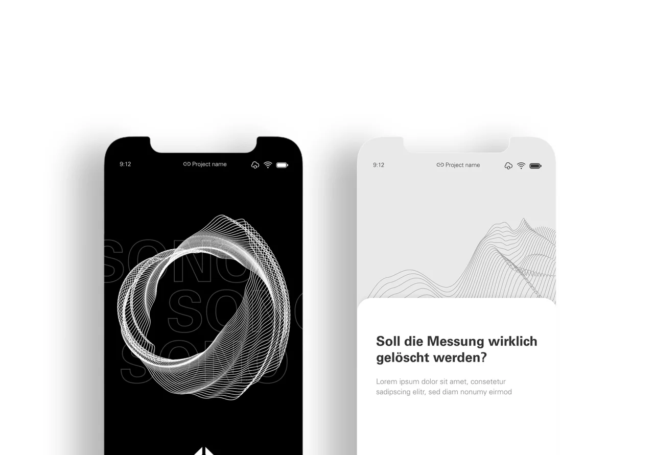 Mobile Design Mockup für VemaVenturi.